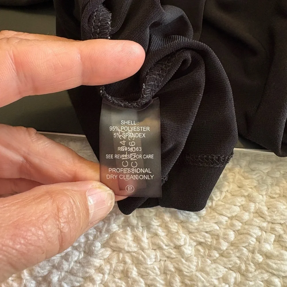 Sexy Black Calvin Klein Cowl Neck Sleeveless Tank, size Medium - Picture 7 of 10